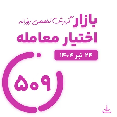 گزارش روزانه بازار اختیار معامله شماره 509 ( 24 تیر 1404)
